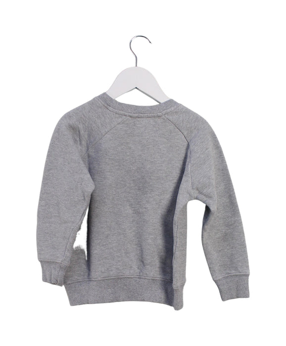A Grey Crewneck Sweatshirts from Jacadi in size 4T for boy. (Back View)