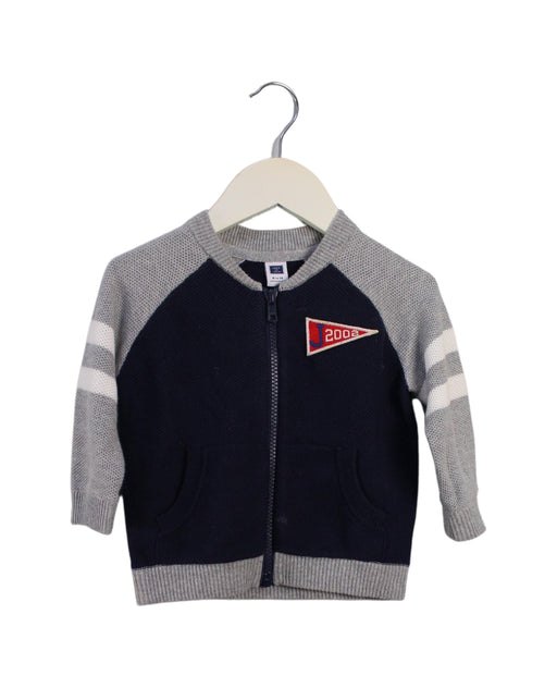 A Navy Lightweight Jackets from Janie & Jack in size 6-12M for boy. (Front View)