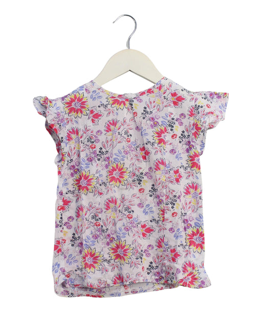 A Multicolour Short Sleeve Tops from La Compagnie des Petits in size 4T for girl. (Front View)