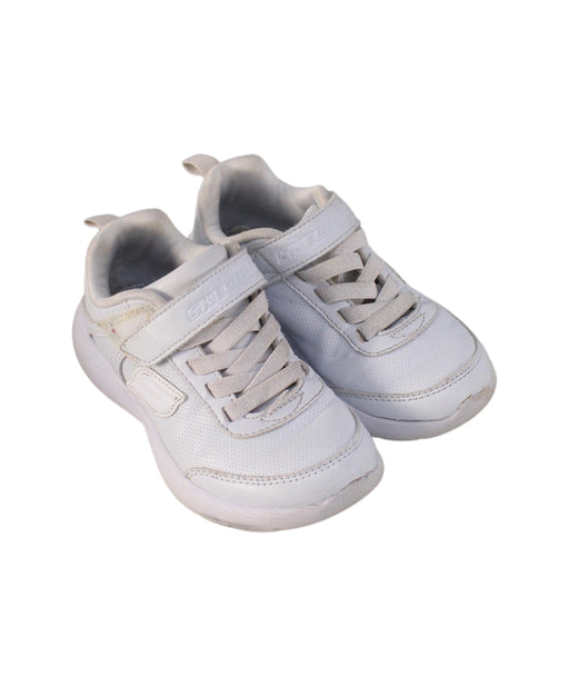A White Sneakers from Skechers in size 4T for neutral. (Front View)