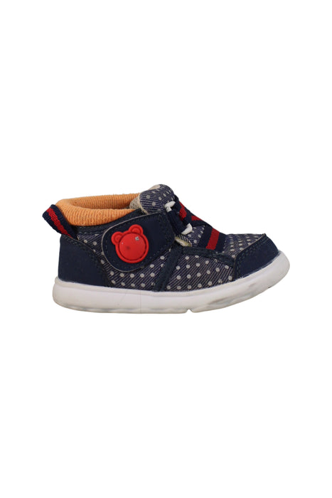 A Navy Sneakers from IFME in size 18-24M for boy. (Back View)
