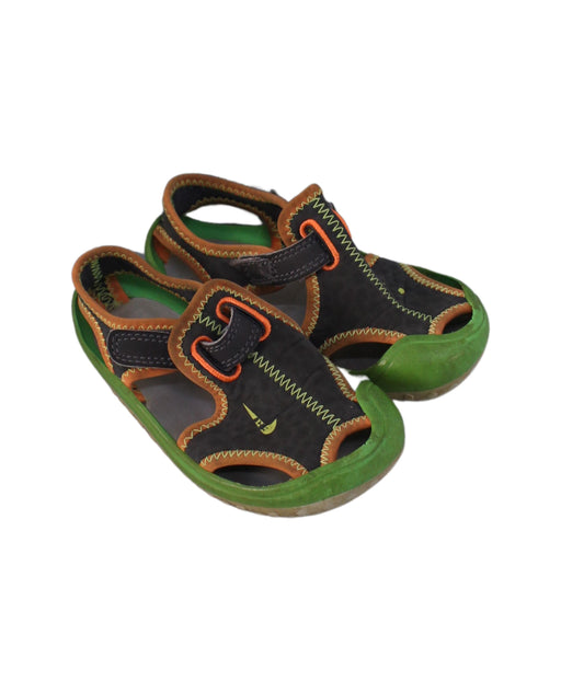 A Grey Sandals from Nike in size 18-24M for neutral. (Front View)