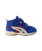 A Blue Sneakers from ASICS in size 12-18M for boy. (Back View)