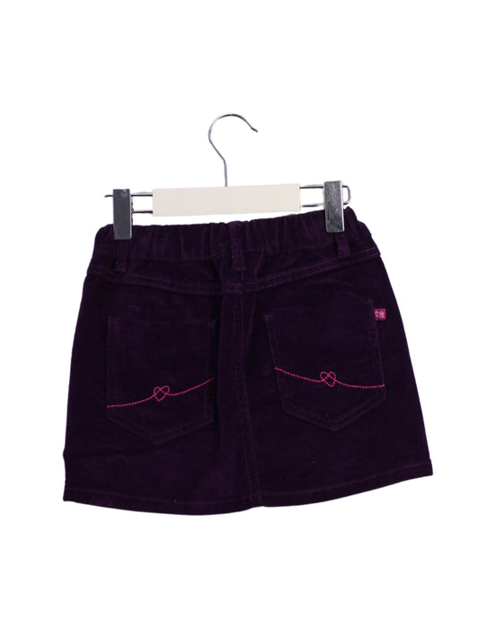 A Purple Short Skirts from La Compagnie des Petits in size 5T for girl. (Back View)