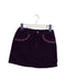 A Purple Short Skirts from La Compagnie des Petits in size 5T for girl. (Front View)