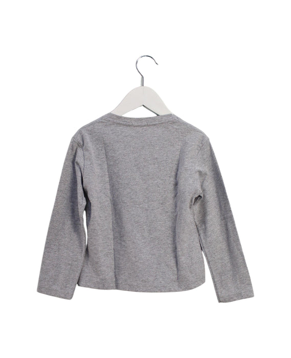 A Grey Long Sleeve Tops from Gallo in size 2T for girl. (Back View)