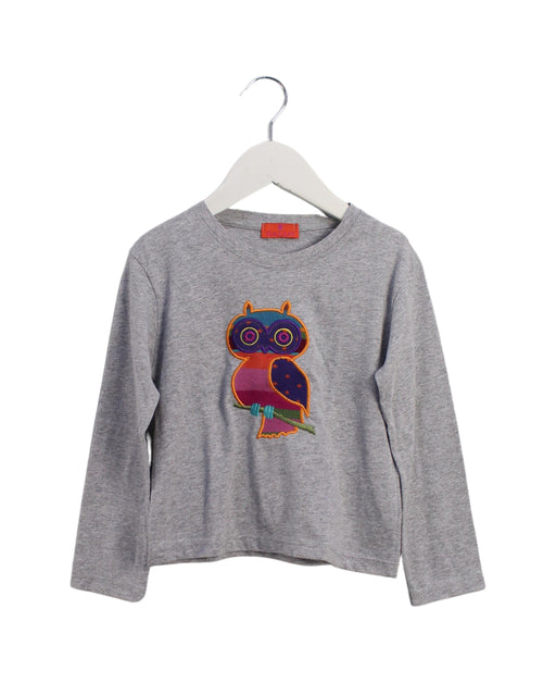 A Grey Long Sleeve Tops from Gallo in size 2T for girl. (Front View)