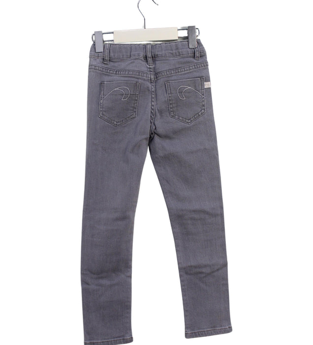 A Grey Jeans from La Compagnie des Petits in size 5T for girl. (Back View)