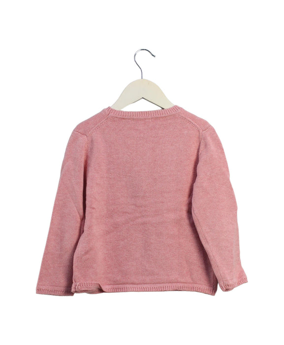 A Pink Knit Sweaters from mini kardi in size 4T for girl. (Back View)