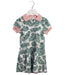 A Green Short Sleeve Dresses from Petit Bateau in size 4T for girl. (Front View)