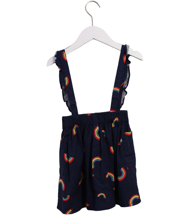 A Navy Short Skirts from Kingkow in size 4T for girl. (Back View)