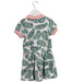 A Green Short Sleeve Dresses from Petit Bateau in size 4T for girl. (Back View)