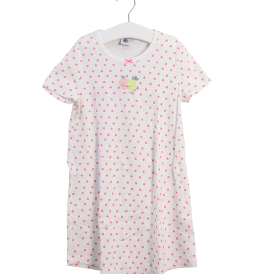 A Pink Short Sleeve Dresses from Petit Bateau in size 6T for girl. (Front View)