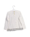 A White Long Sleeve Tops from Sergent Major in size 3T for girl. (Back View)