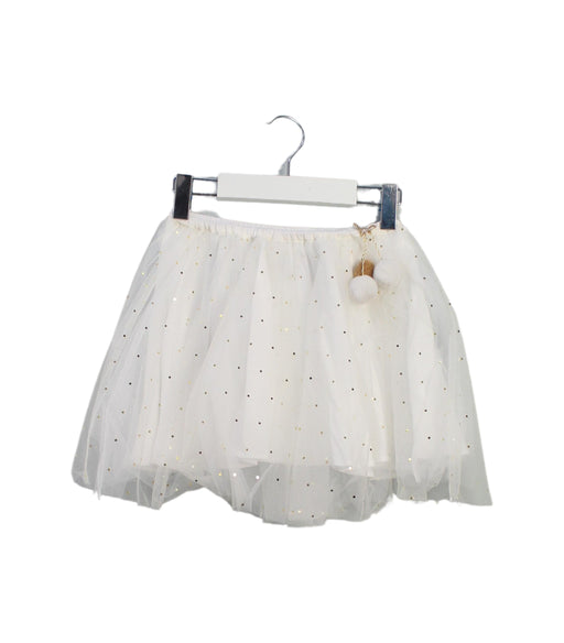 A White Tulle Skirts from Wild & Gorgeous in size 6T for girl. (Front View)