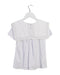 A White Short Sleeve Tops from Yellowsub in size 5T for girl. (Back View)