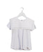 A White Short Sleeve Tops from Yellowsub in size 5T for girl. (Front View)