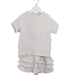 A White Shorts Sets from Gelato Pique in size 4T for girl. (Front View)