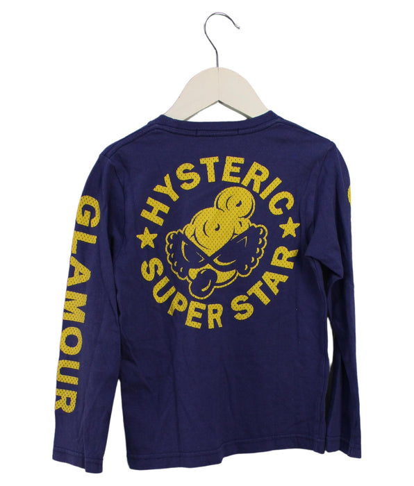 A Blue Long Sleeve Tops from Hysteric Mini in size 4T for boy. (Back View)