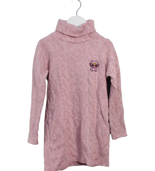 A Pink Sweater Dresses from Hysteric Mini in size 5T for girl. (Front View)
