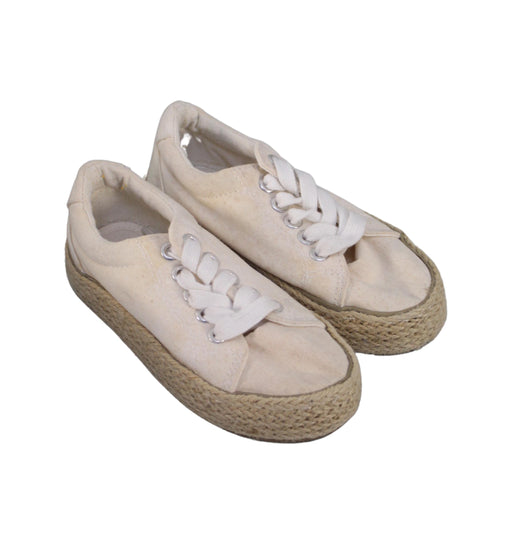 A White Espadrilles from Seed in size 5T for girl. (Front View)
