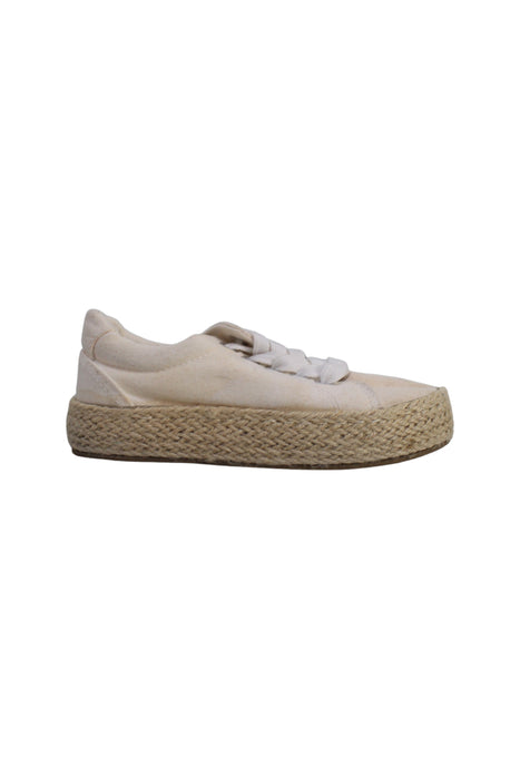 A White Espadrilles from Seed in size 5T for girl. (Back View)