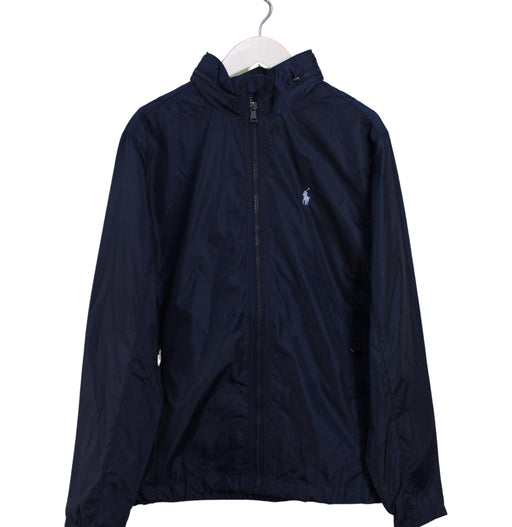 A Navy Lightweight Jackets from Polo Ralph Lauren in size 14Y for boy. (Front View)