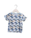 A Blue Short Sleeve T Shirts from and the little dog laughed in size 2T for boy. (Front View)