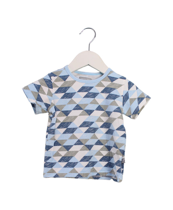 A Blue Short Sleeve T Shirts from and the little dog laughed in size 2T for boy. (Front View)