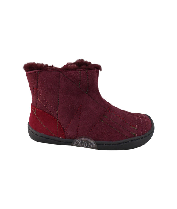 A Burgundy Winter Boots from Camper in size 18-24M for girl. (Back View)