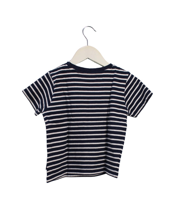 A Navy Short Sleeve T Shirts from Jojo Maman Bébé in size 3T for boy. (Back View)