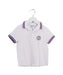 A White Short Sleeve Polos from Jacadi in size 4T for boy. (Front View)
