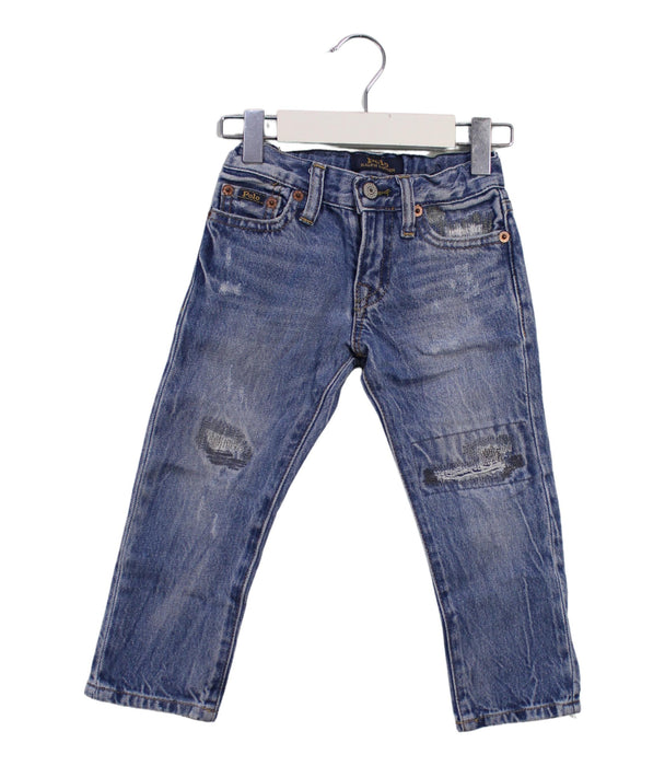 A Blue Jeans from Polo Ralph Lauren in size 2T for boy. (Front View)