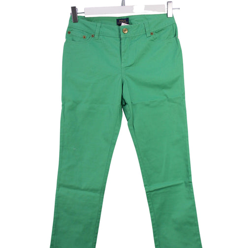 A Green Casual Pants from Polo Ralph Lauren in size 12Y for girl. (Front View)