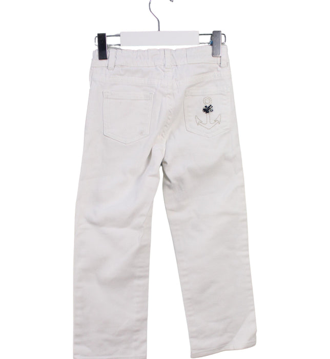 A White Casual Pants from Jacadi in size 5T for girl. (Back View)