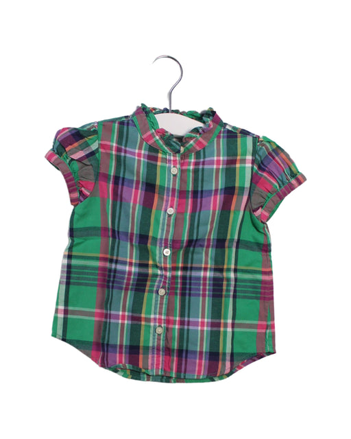 A Green Shirts from Ralph Lauren in size 12-18M for girl. (Front View)