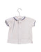 A White Short Sleeve Tops from Jacadi in size 6-12M for girl. (Back View)