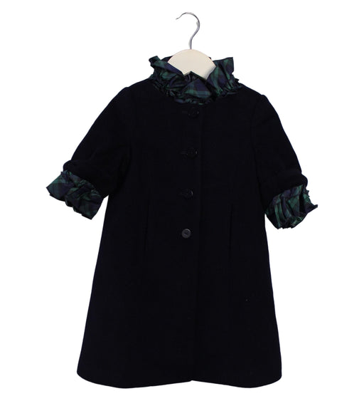 A Navy Coats from Nicholas & Bears in size 2T for girl. (Front View)