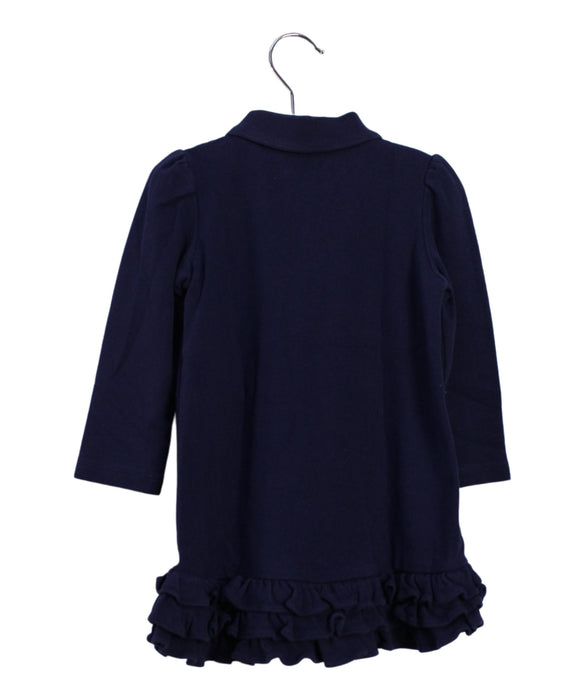 A Navy Long Sleeve Dresses from Ralph Lauren in size 12-18M for girl. (Back View)