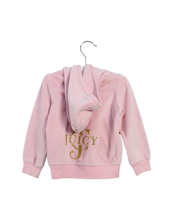 A Pink Zippered Sweatshirts from Juicy Couture in size 12-18M for girl. (Back View)