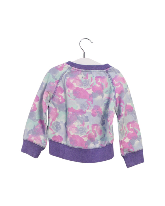 A Purple Crewneck Sweatshirts from Roots in size 2T for girl. (Back View)