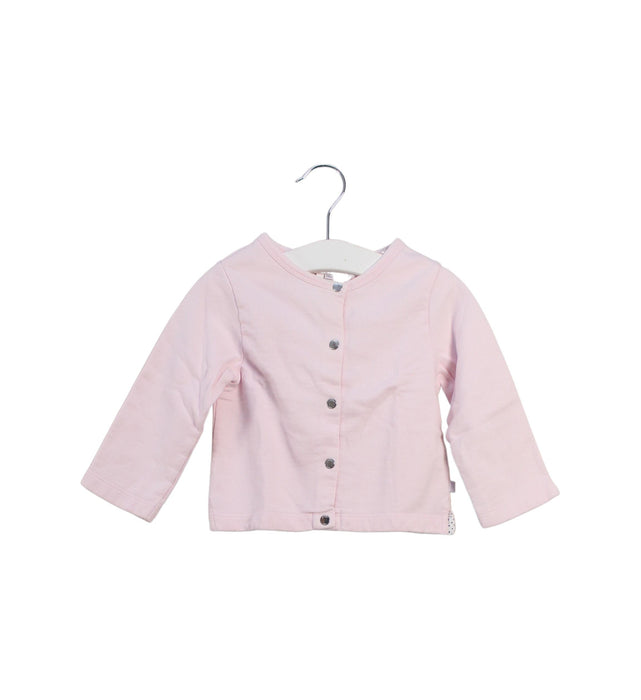 A Pink Cardigans from Jacadi in size 6-12M for girl. (Front View)