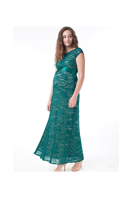 A Green Nursing Dresses from Mothers en Vogue in size M for maternity. (Front View)