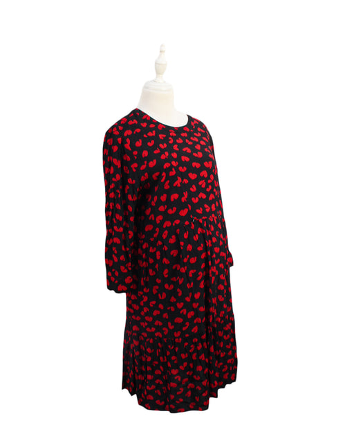 A Red Long Sleeve Dresses from Seraphine in size S for maternity. (Front View)