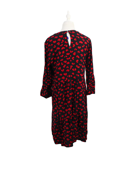 A Red Long Sleeve Dresses from Seraphine in size S for maternity. (Back View)