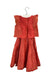A Red Sleeveless Tops from Fabindia in size 18-24M for girl. (Back View)