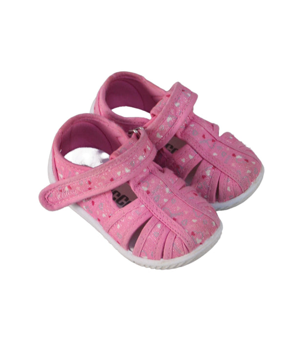 A Pink Sandals from Chicco in size 12-18M for girl. (Front View)