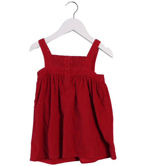 A Red Sleeveless Dresses from The Little White Company in size 12-18M for girl. (Front View)