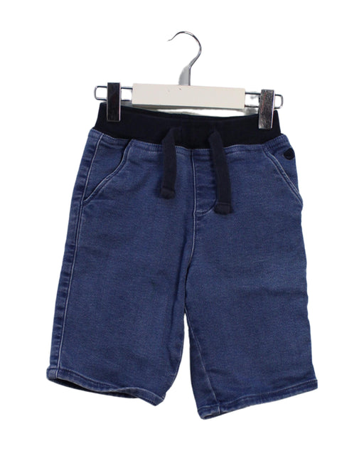 A Blue Shorts from Petit Bateau in size 5T for boy. (Front View)