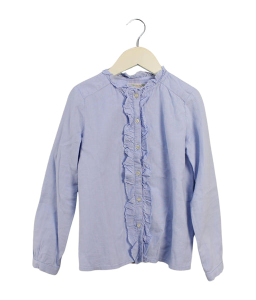 A Blue Shirts from Bonpoint in size 8Y for girl. (Front View)